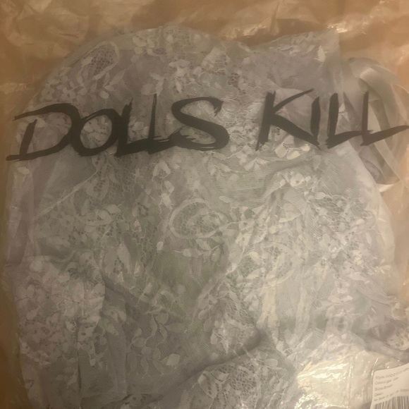 NWT Dollskill widow lace bell sleeve one piece bodysuit-S - Picture 5 of 6